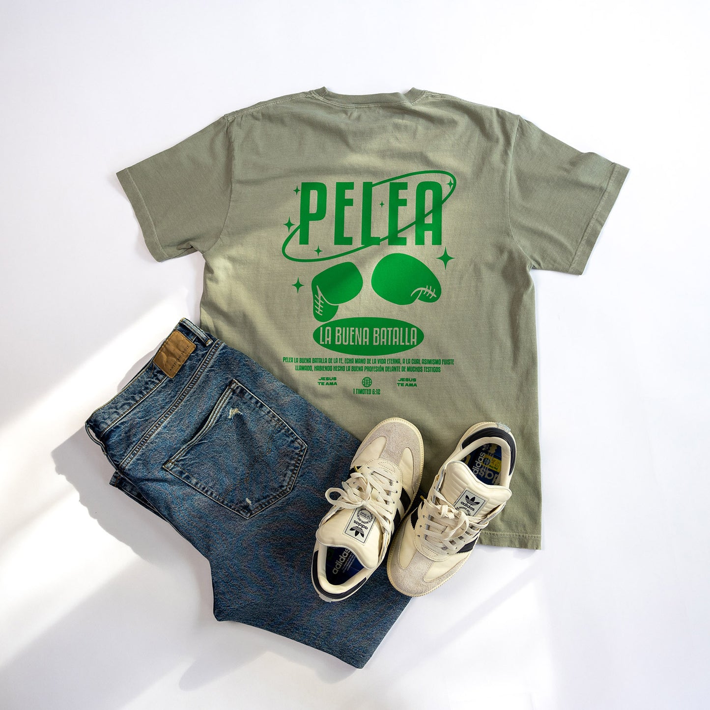 Camiseta Pelea la Buena Batalla - Verde