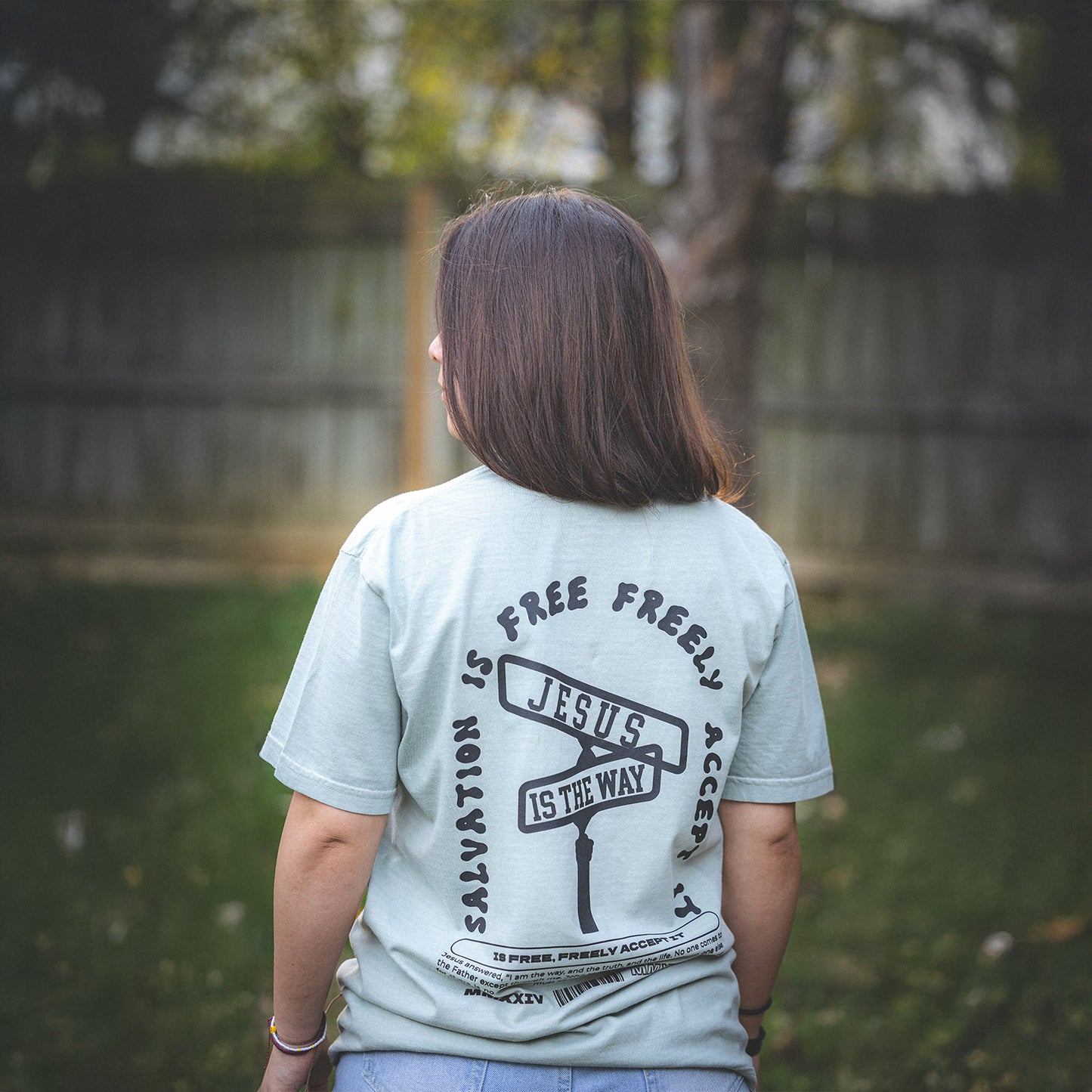 Camiseta Salvation is Free - Verde Menta