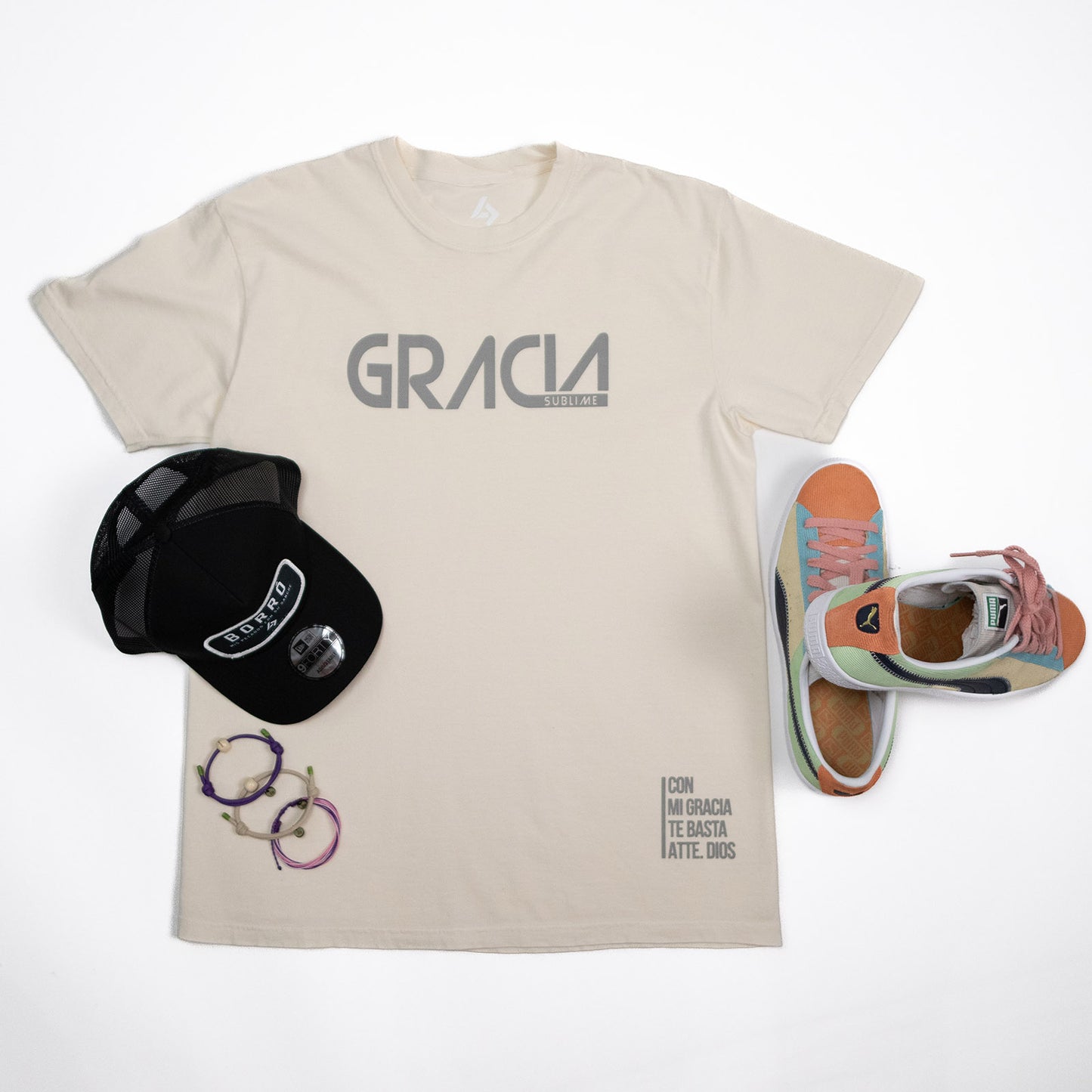 Camiseta Gracia Sublime Color Marfil