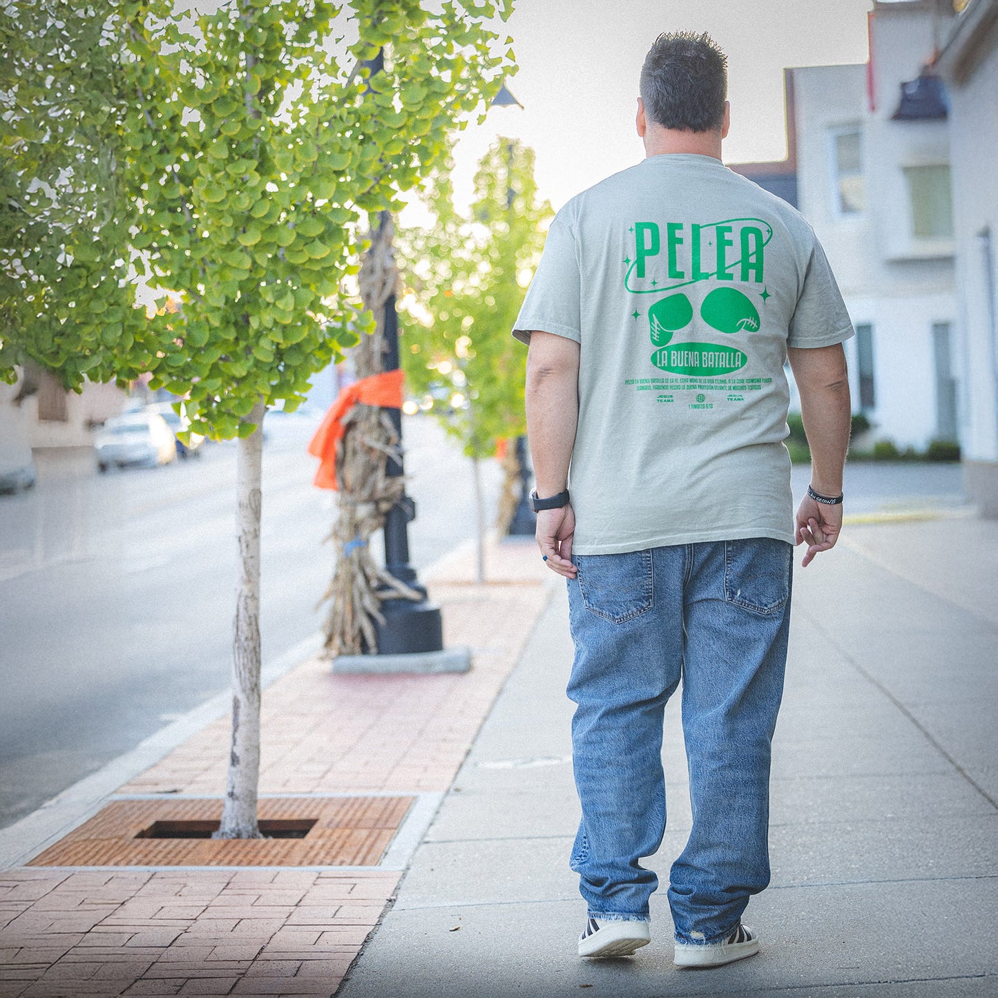 Camiseta Pelea la Buena Batalla - Verde
