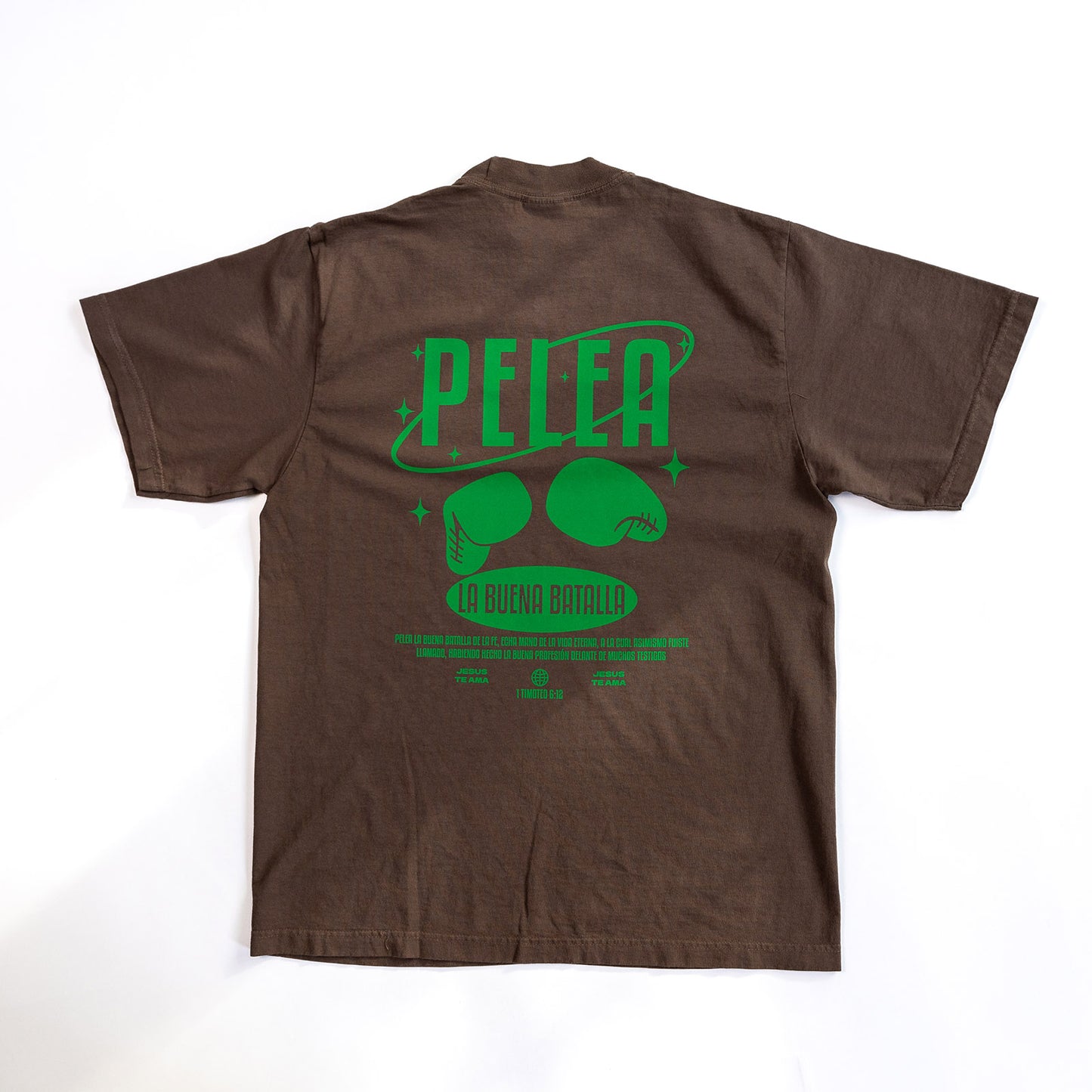 Camiseta Pelea la Buena Batalla - Mocha