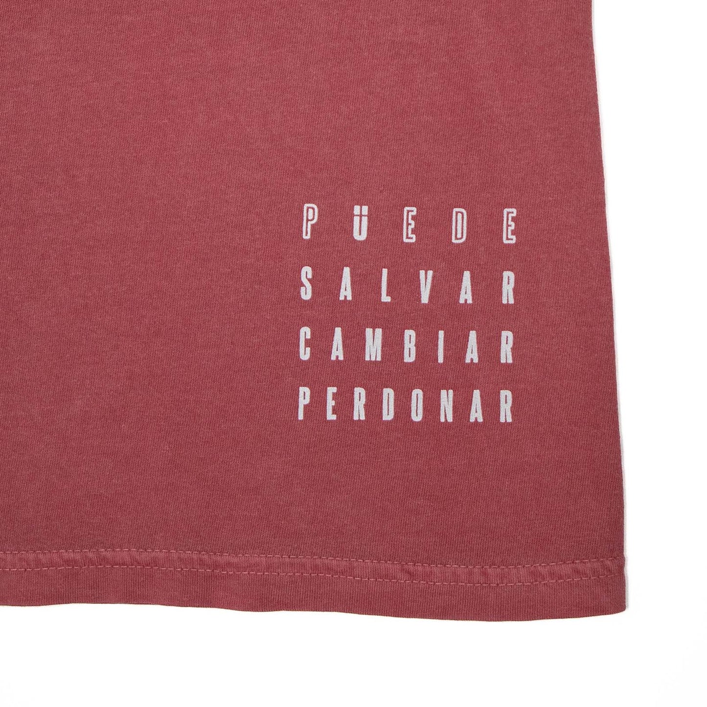 Camiseta Solo Jesús Color Rojo Wash