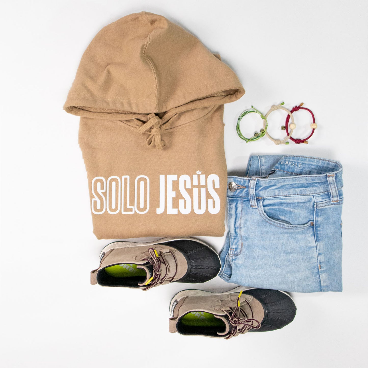 Suéter Solo Jesús Color Marrón Claro